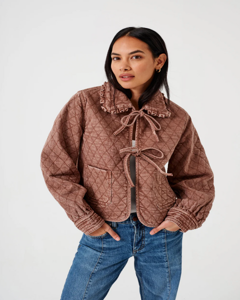 SEVENTY & MOCHI HEIDI JACKET IN WASHED MOCHA – Barkened