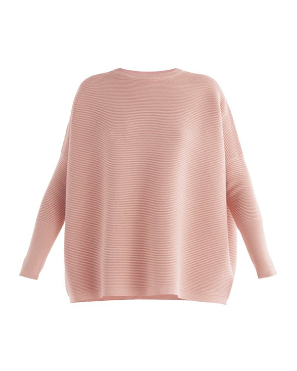 PAISIE RIBBED KNIT JUMPER ROSE PINK