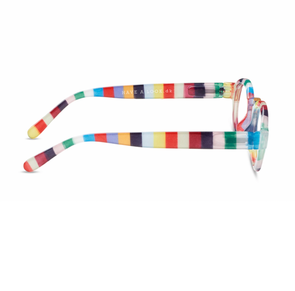 HAVE A LOOK CIRCLE TWIST CANDY STRIPE READING GLASSES