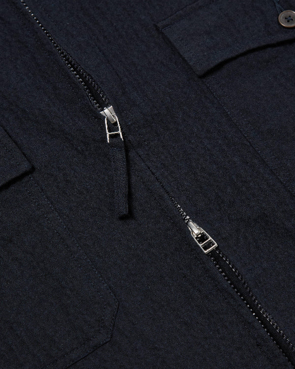 UNIVERSAL WORKS E130 JACKET IN DARK NAVY OSPINA COTTON