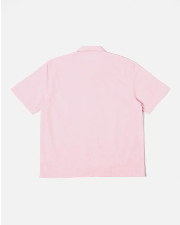 UNIVERSAL WORKS ROAD SHIRT IN PINK ORGANIC OXFORD