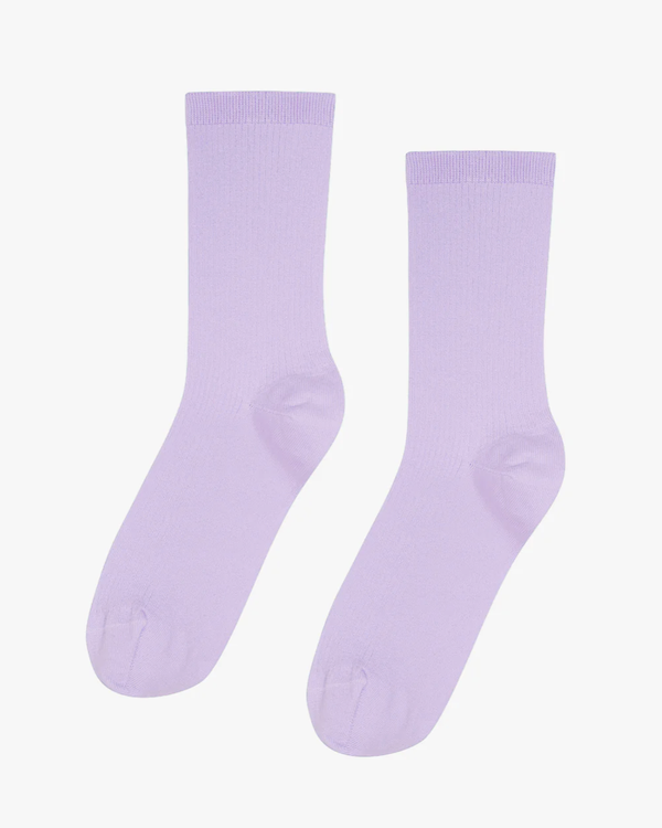 colorful standard womens organic cotton socks soft lavender
