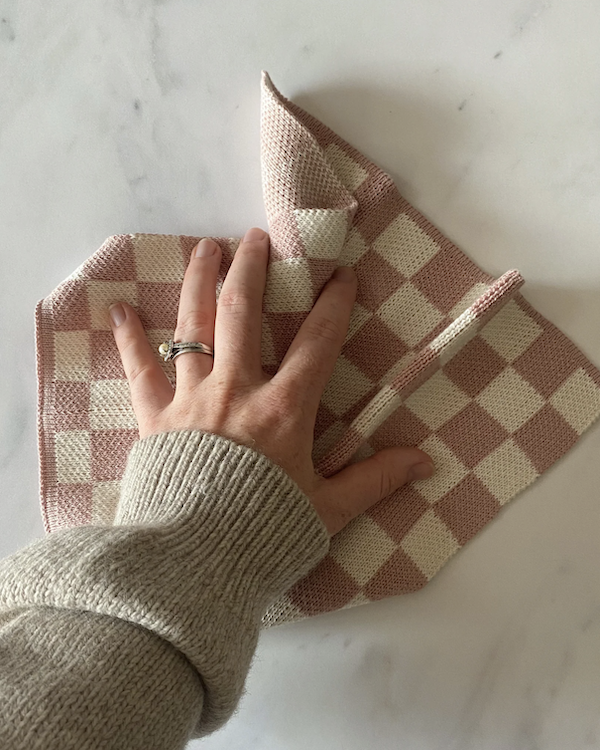 SOPHIE HOME REUSABLE DISHCLOTHS - PINK CHECK