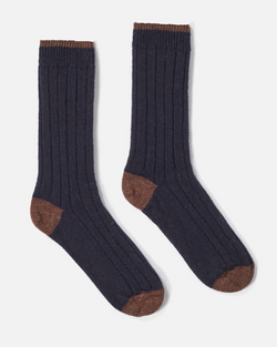 UNIVERSAL WORKS HIKE SOCK IN NAVY WOOL