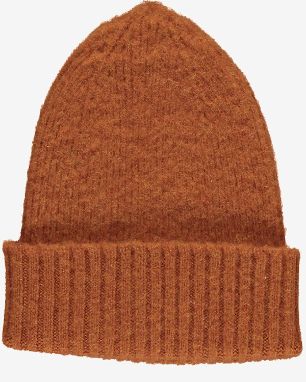 QUINTON CHADWICK BRUSHED BEANIE HAT IN GINGER