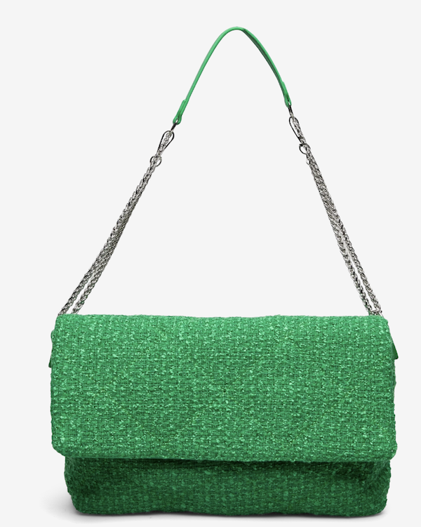 BECKSONDERGAARD QUILTED SOFT KELLY GREEN CROSS BODY BAG Barkened
