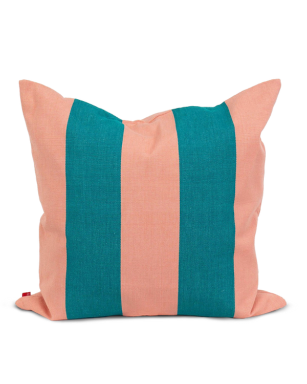 AFRO ART FIFI PINK & TURQUOISE LUXURY FILLED 50 X 50 CUSHION