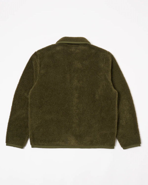 UNIVERSAL WORKS LANCASTER JACKET IN GREEN MOUNTAIN FLEECE