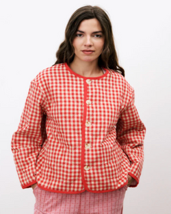 FRNCH ALEZIA REVERSIBLE GINGHAM JACKET