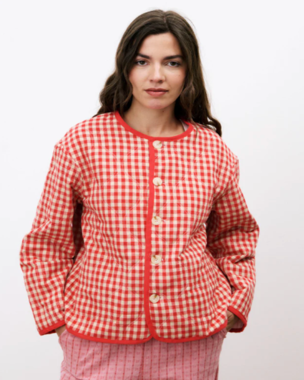 FRNCH ALEZIA REVERSIBLE GINGHAM JACKET