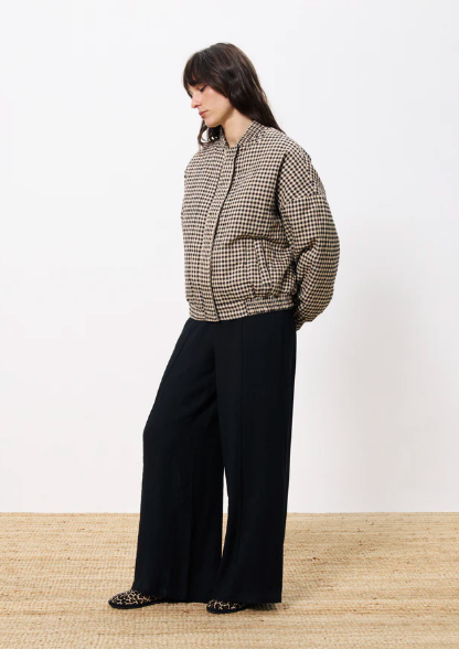 FRNCH PADOUE BLACK & CREAM GINGHAM JACKET