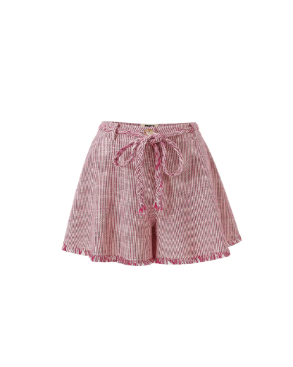 FRNCH ANASTAZIA TEXTURED FUSCHIA SHORTS