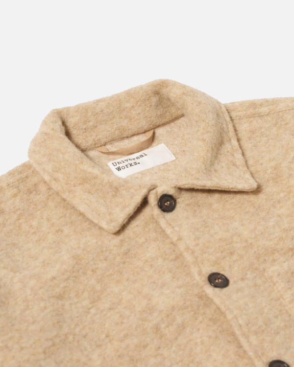 UNIVERSAL WORKS FAWN WOOL FLEECE UNIFORM JACKET
