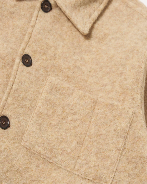 UNIVERSAL WORKS FAWN WOOL FLEECE UNIFORM JACKET