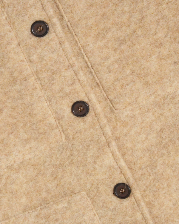 UNIVERSAL WORKS FAWN WOOL FLEECE UNIFORM JACKET