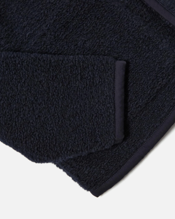 UNIVERSAL WORKS NAVY ALVAR FLEECE LANCASTER JACKET
