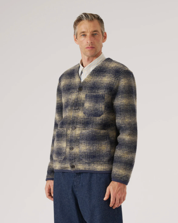 UNIVERSAL WORKS NAVY UIST CARDIGAN