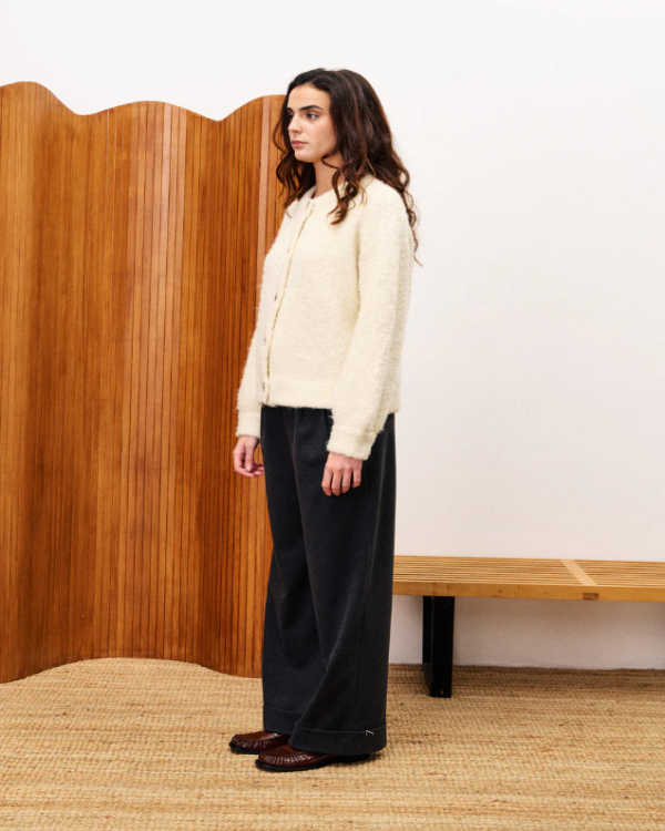 FRNCH MEGANE CREAM SELKIRK CARDIGAN