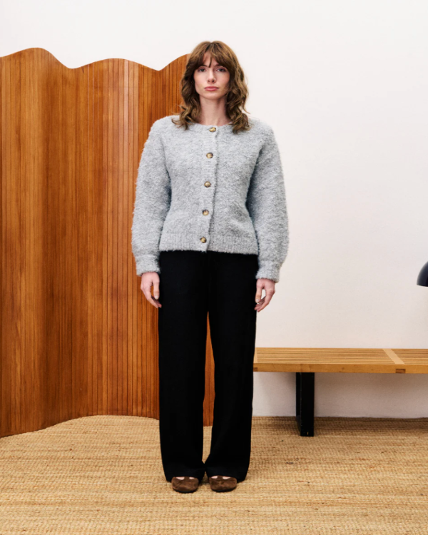 FRNCH MEGANE GREY SELKIRK CARDIGAN