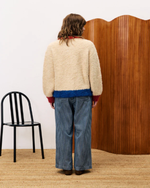 FRNCH CYCLAMEN CREAM CARDIGAN