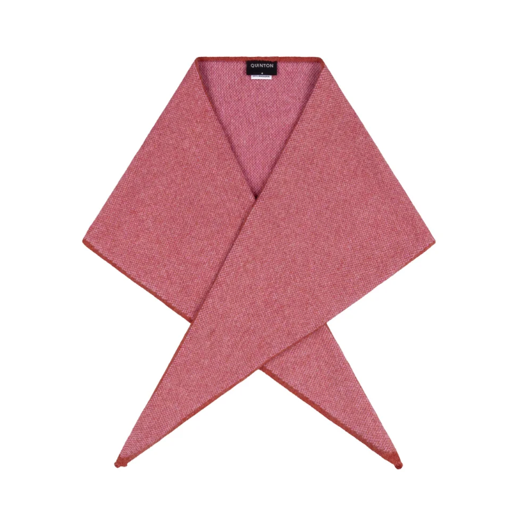 QUINTON CHADWICK TRIANGLE SCARF IN BERRY COLOURS
