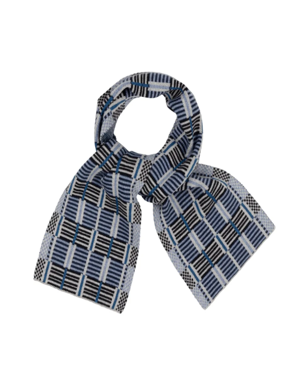 QUINTON CHADWICK LADDERS SCARF IN FOSSIL COLOURS
