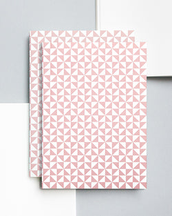 OLA LAYFLAT PINK A5 NOTEBOOK WITH BLANK PAGES