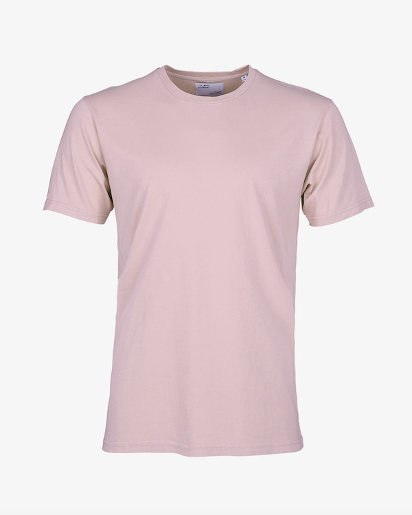 COLORFUL STANDARD MENS ORGANIC T-SHIRT FADED PINK