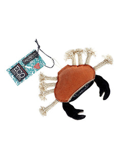 GREEN & WILD'S CARLOS THE CRAB ECO DOG TOY