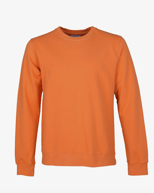 Colorful Standard organic crew sweatshirt burnt orange