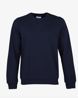 Colorful Standard organic crew sweatshirt navy blue