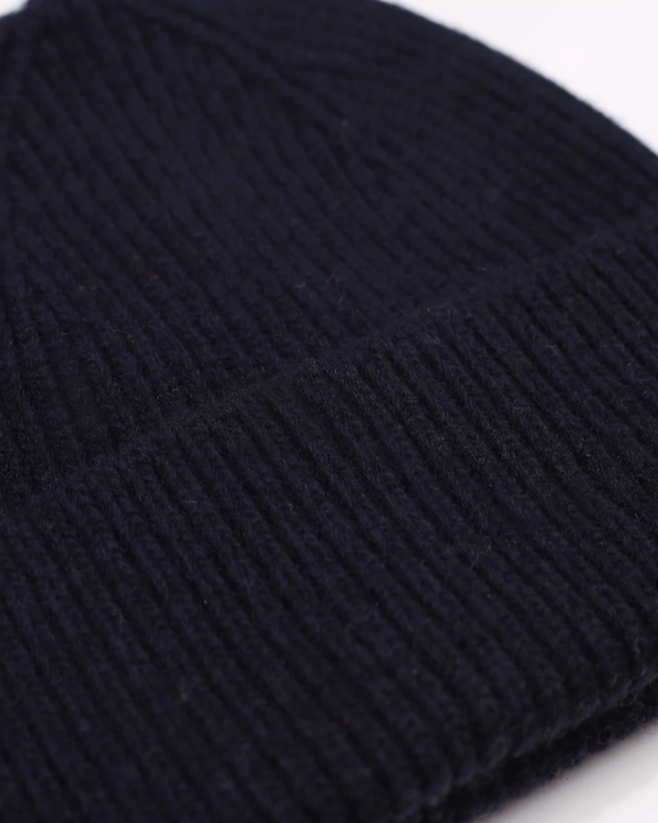 Colorful standard navy blue unisex beanie 