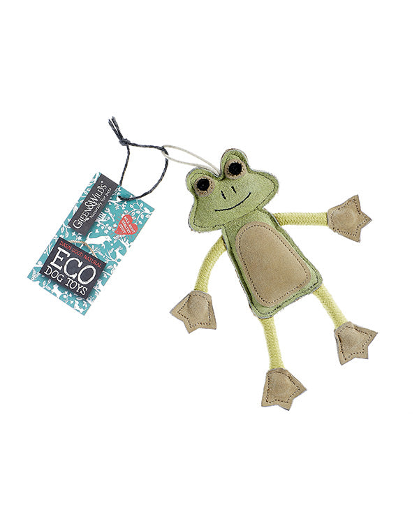 GREEN & WILDS FRANCOIS THE FROG ECO DOG TOY