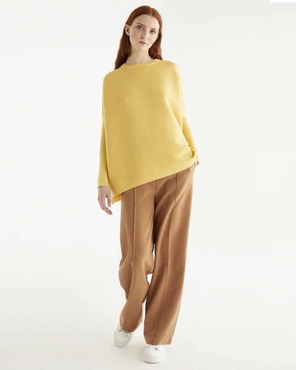 PAISIE RIBBED KNIT JUMPER YELLOW