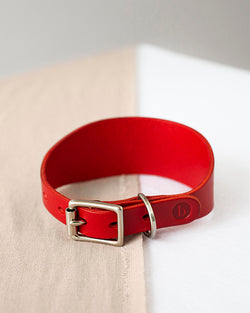 BARKENED BUTTERO LEATHER HOUND COLLAR