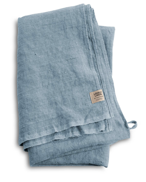 Lovely Linen Hamman Towel Dusty Blue