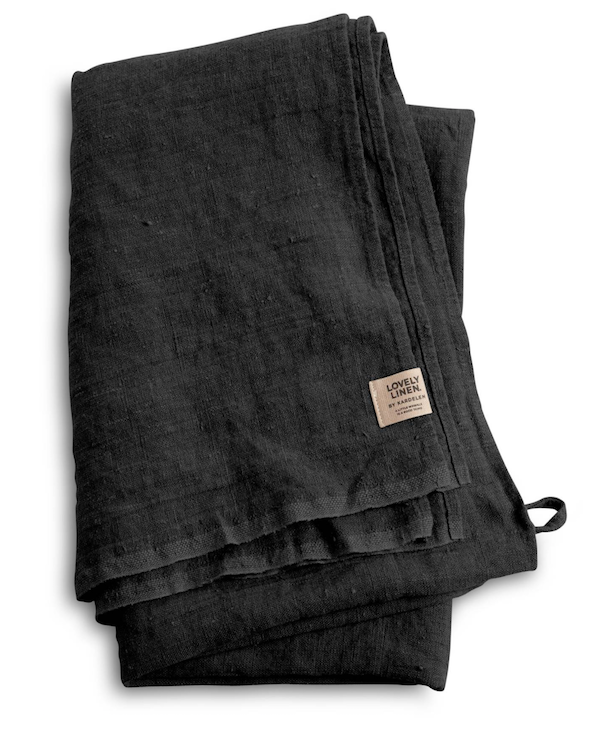Lovely Linen Hamman Towel Dark Grey