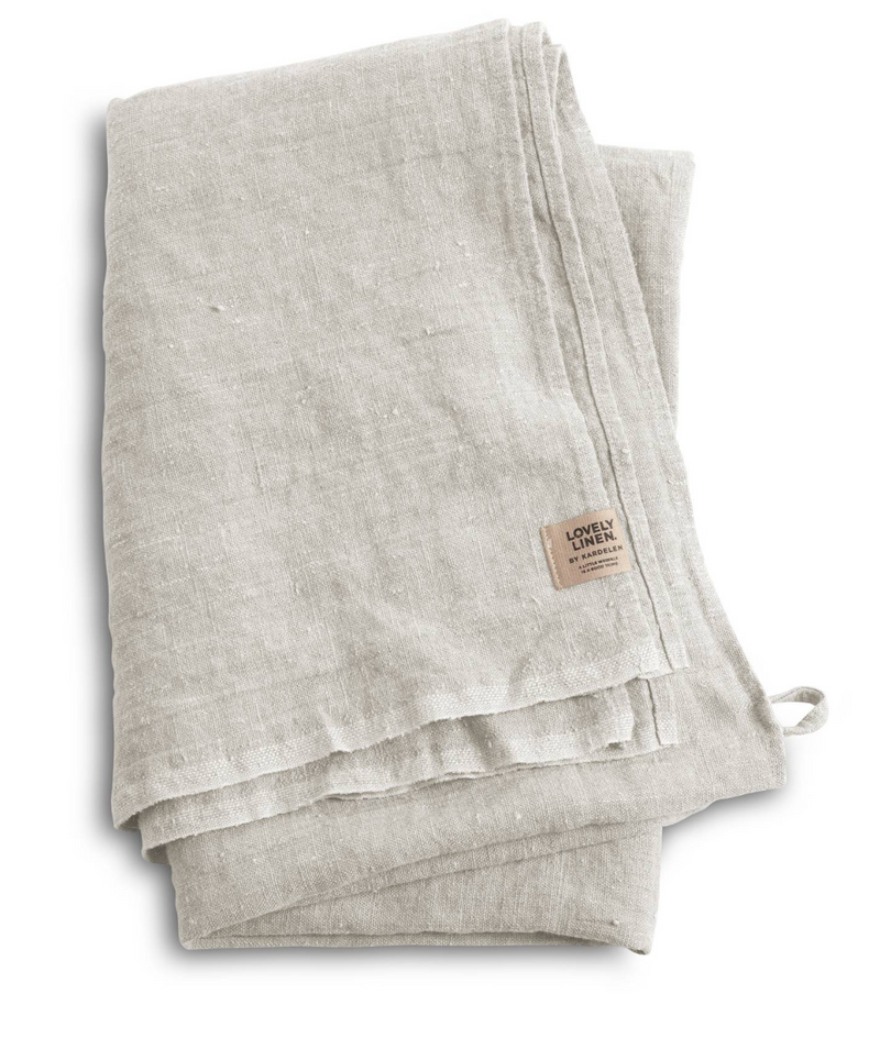 Lovely Linen Hamman Towel Light Grey