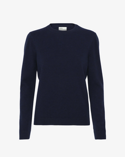 COLORFUL STANDARD WOMEN'S MERINO WOOL CREWNECK NAVY BLUE