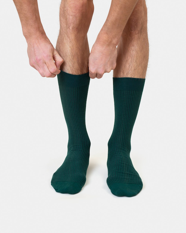 COLORFUL STANDARD MENS ORGANIC COTTON SOCKS - DEEP BLACK