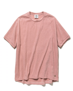 THING FABRICS PILE TOWELLING T-SHIRT SILVER PINK
