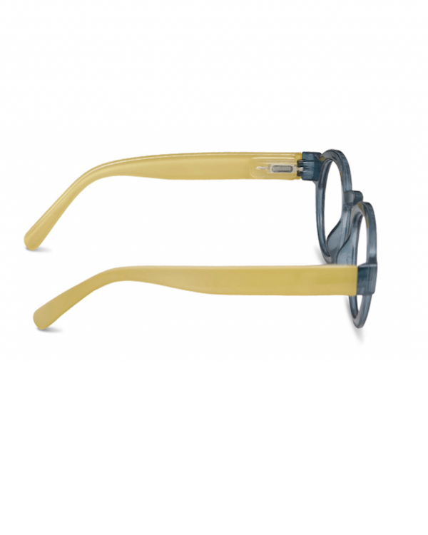 HAVE A LOOK CIRCLE TWIST BLUE & OLIVE READING GLASSES