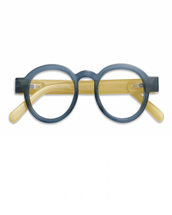 HAVE A LOOK CIRCLE TWIST BLUE & OLIVE READING GLASSES