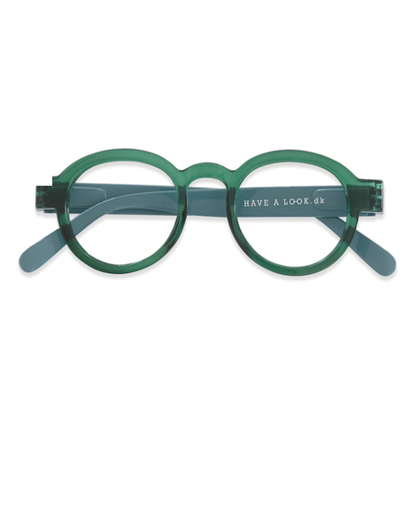 Have a look CIRCLE TWIST green & blue reading glasses