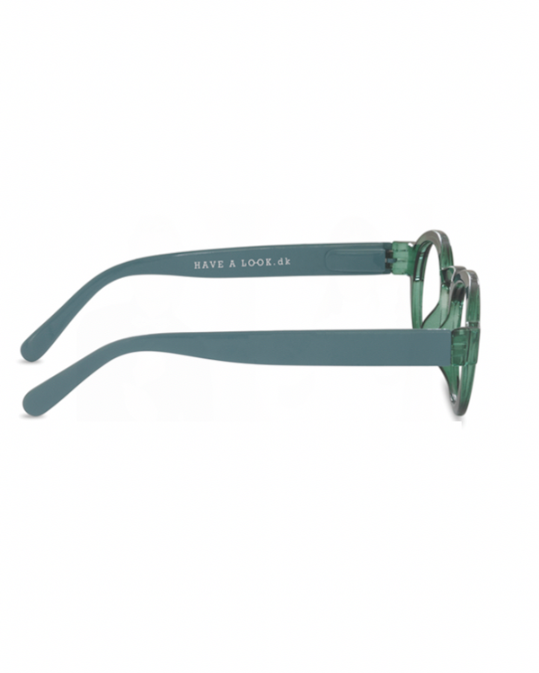 HAVE A LOOK CIRCLE TWIST GREEN & BLUE READING GLASSES