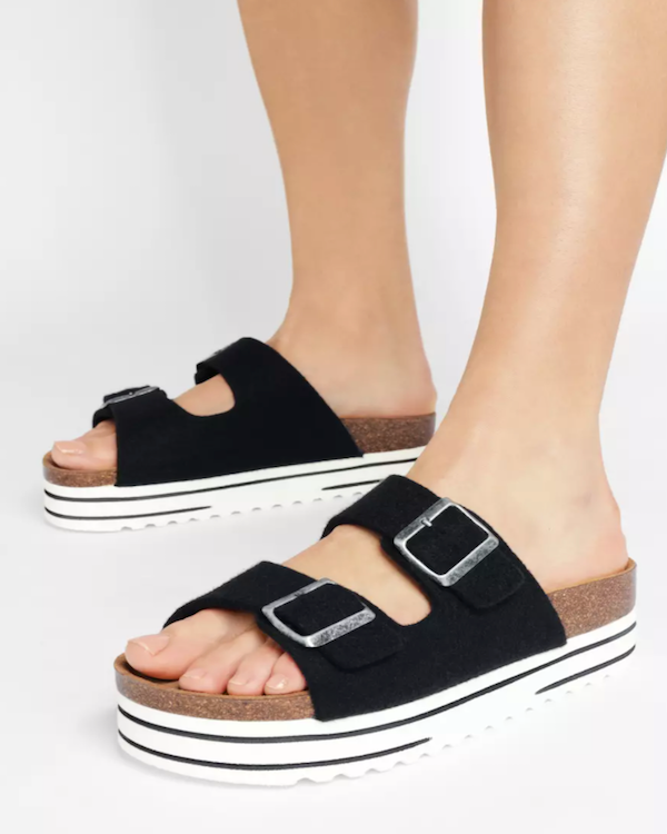 Black Shepherd Kattis Platform Sandals