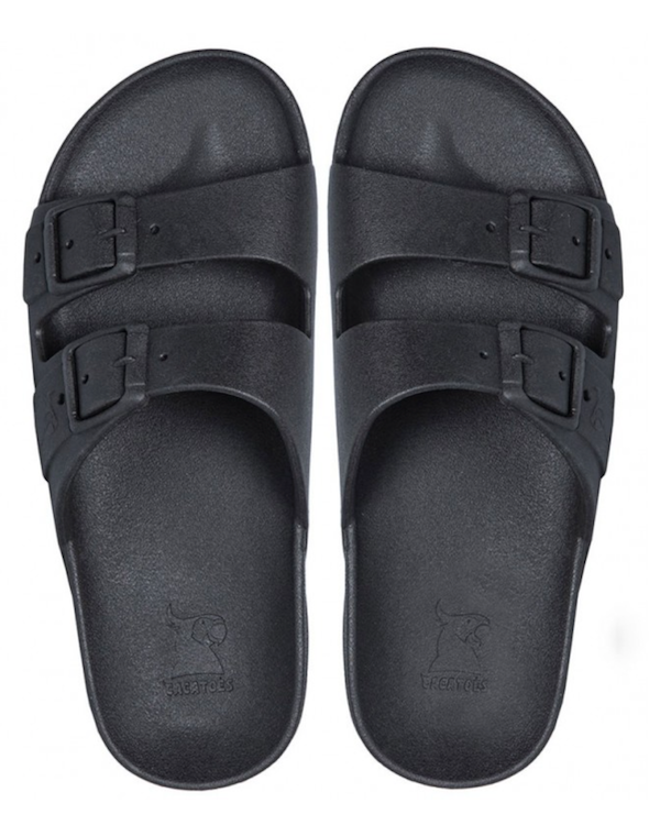 cacatoes Rio De Janerio black sandals