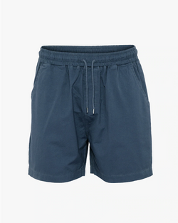 COLORFUL STANDARD MENS ORGANIC TWILL SHORTS PETROL BLUE