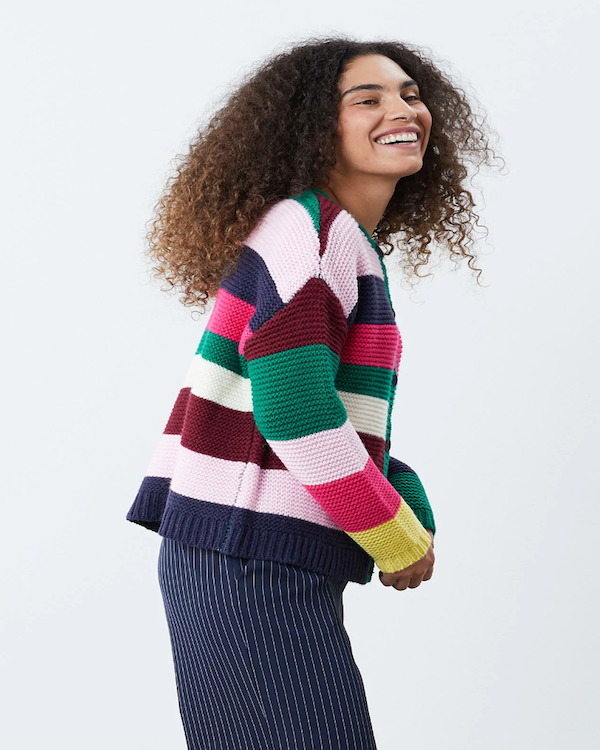 LOLLYS LAUNDRY MULTICOLOURED DASY KNITTED CARDIGAN