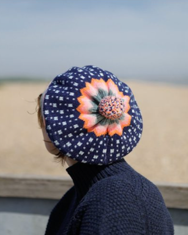 QUINTON CHADWICK DOTTY BERET IN COASTAL COLOURS